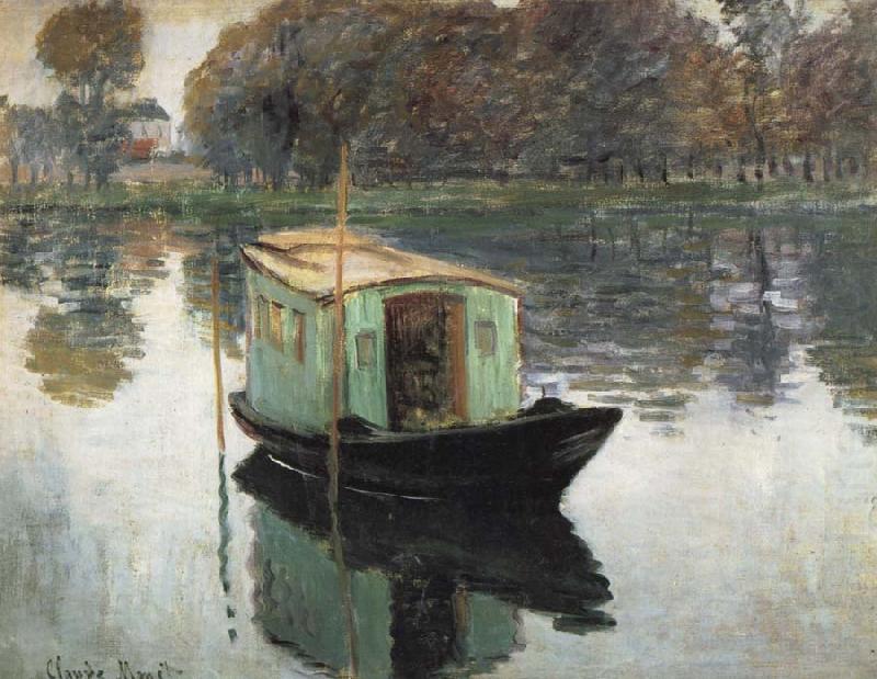 The Studio Boat, Claude Monet